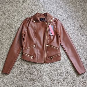 YOKI FAUX LEATHER JACKET